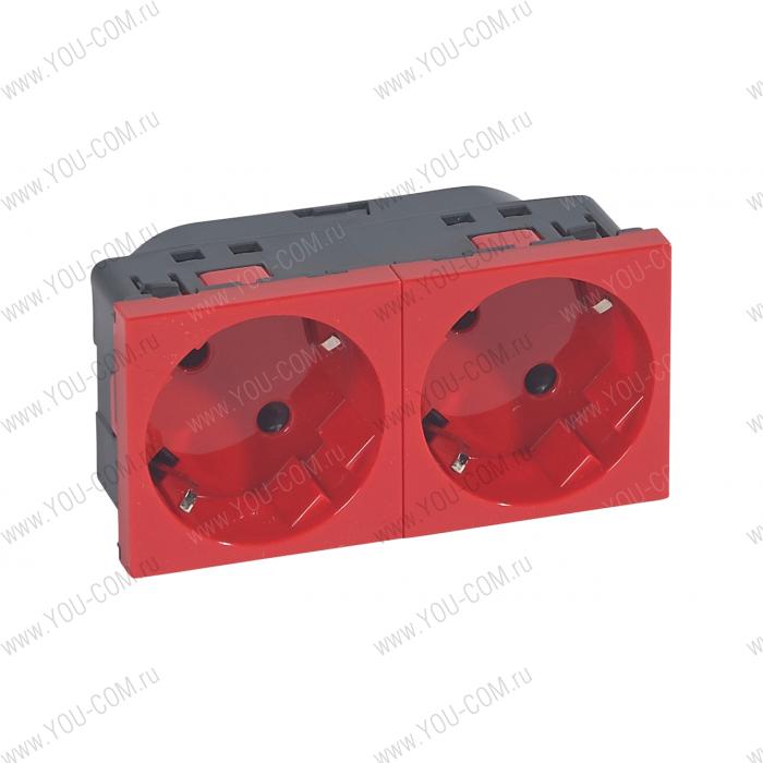 Роз. 2х2к+З Нем.Ст. 45 (Крас.) Legrand 077272