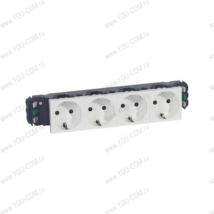 Роз.DLP н.ст. 4Х2К+З б/заж. Legrand 077404