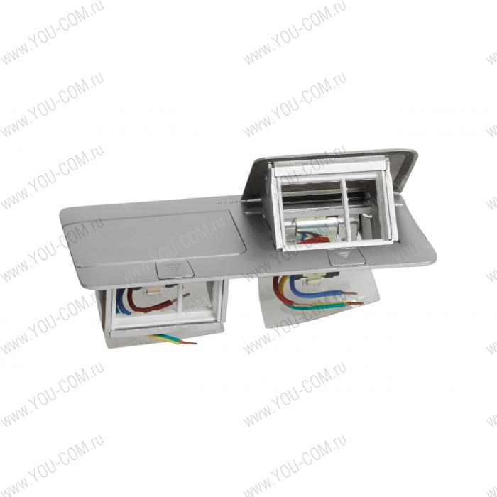 Выдв. блок 6(2х3)мод. алюминий Legrand 054012