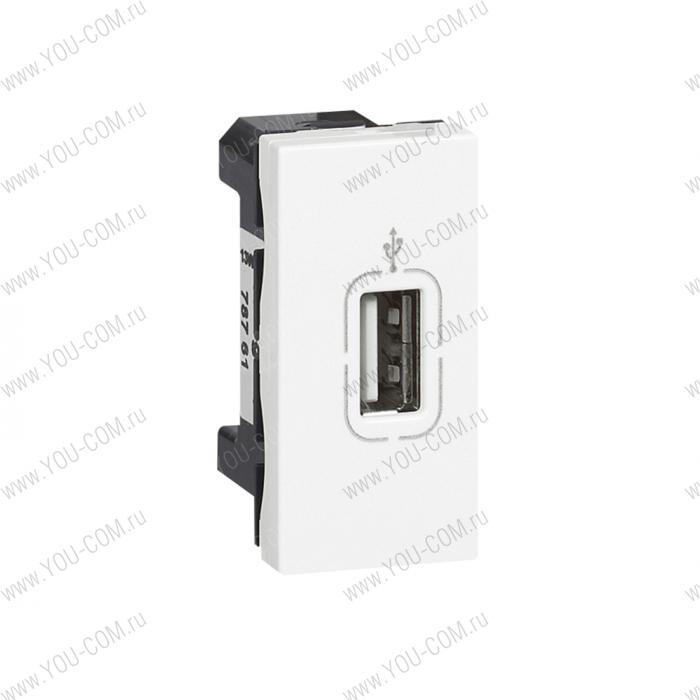 Mosaic розетка USB 1М бел Legrand 078761