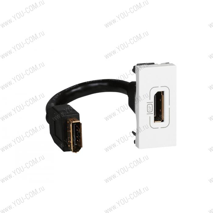 Розетка Display port Mosaic 1М Legrand 078791