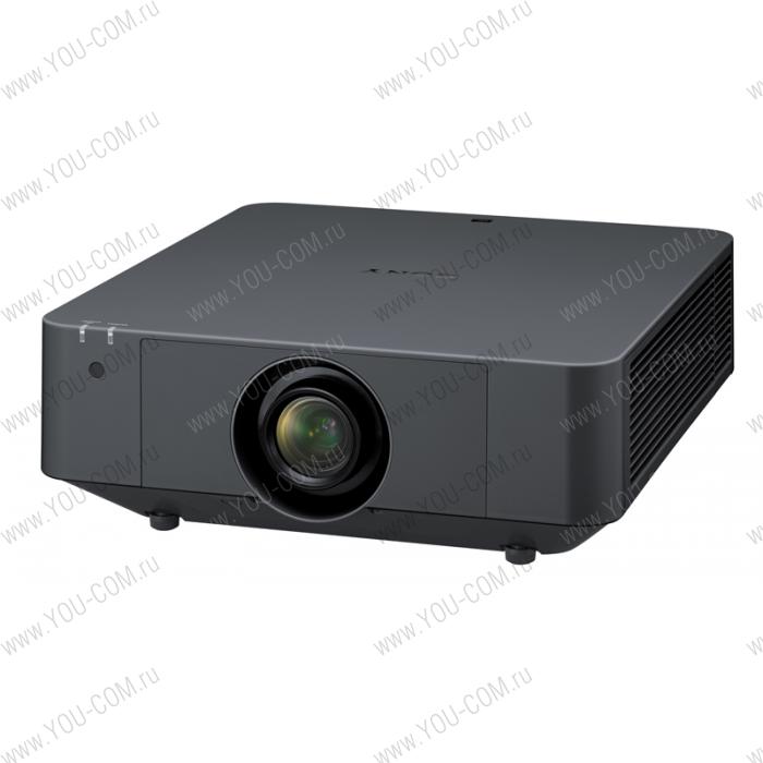 Лазерный проектор Sony [VPL-FHZ75/Black] 3LCD, 7000 Лм, 3000000:1, WUXGA, до 20 000ч. Lens shift,(1,39-2,23:1),HDMI,DVI-D,RJ45-HDBaseT,RS-232C, D-sub 15-pin -out, Edge Blending, коррекция геометрии, портретный режим,16 кг. ЧЁРНЫЙ