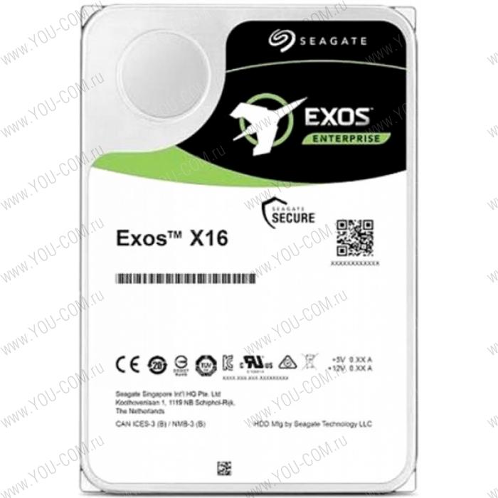 Жесткий диск HDD SAS Seagate 16Tb, ST16000NM002G, Exos X16, 7200 rpm, 256Mb buffer, 1 year