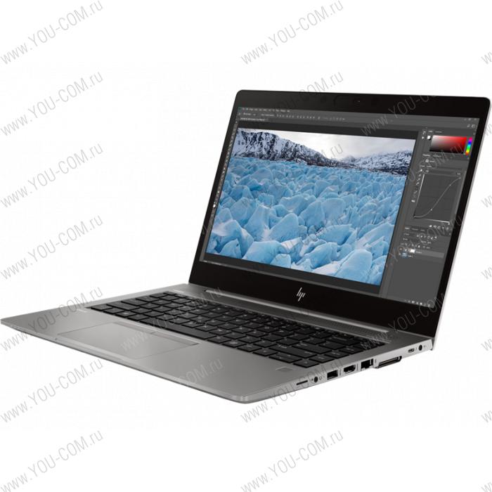 HP ZBook 14u G6 Core i7-8665U 1.9GHz,14" FHD (1920x1080) AG,AMD Radeon Pro WX3200 4GB GDDR5,16Gb DDR4(1),512Gb SSD Turbo,50Wh LL,FPR,1.5kg,3y,Gray,Win10Pro