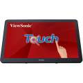 Монитор Viewsonic 23.6" TD2430 Touch VA LED, 1920x1080, 10ms, 250cd/m2, 50Mln:1, 178°/178°, VGA, HDMI, DP, USB*2, колонки, Tilt, VESA(100x100), Black