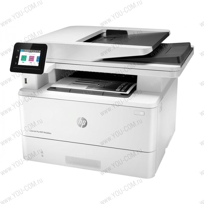 МФУ HP LaserJet Pro MFP M428fdw (p/c/s/f , A4, 38 ppm, 512Mb, Duplex, 2 trays 100+250,ADF 50, USB 2.0/GigEth/Dual-band WiFi with Bluetooth Low Energy ,Cartridge 3000 in box, 1y warr. )