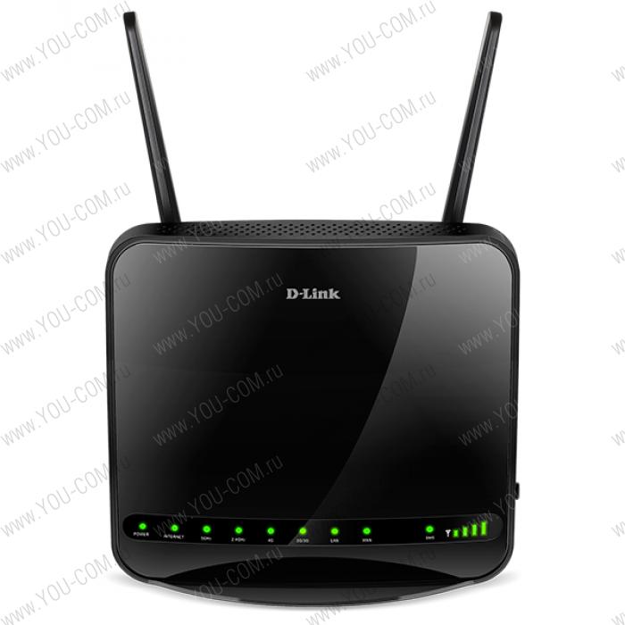 Маршрутизатор D-Link DWR-953, Wireless AC1200 4G LTE Router with 1 USIM/SIM Slot, 1 10/100/1000Base-TX WAN port, 4 10/100/1000Base-TX LAN ports.802.11b/g/n/ac compatible, 802.11AC up to 866Mbps, 802.11n up to 300