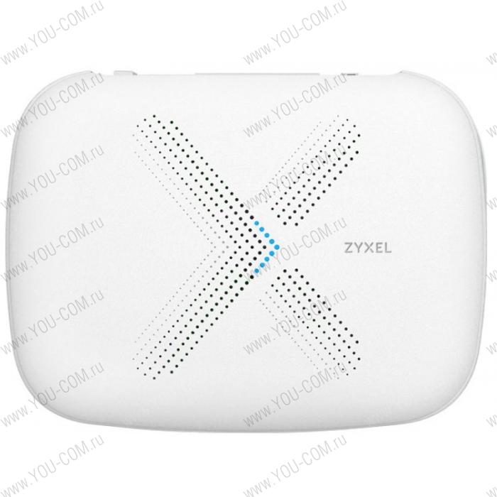 Mesh Wi-Fi маршрутизатор Zyxel Multy X (WSQ50), AC3000, AC Wave2, MU-MIMO, 802.11a/b/g/n/ac (300+866+1733 Мбит/с), 9 антенн, 1xWAN GE, 3xLAN GE, USB 2.0, BLE 4.1, поддержка Amazon Alexa (без поддержки