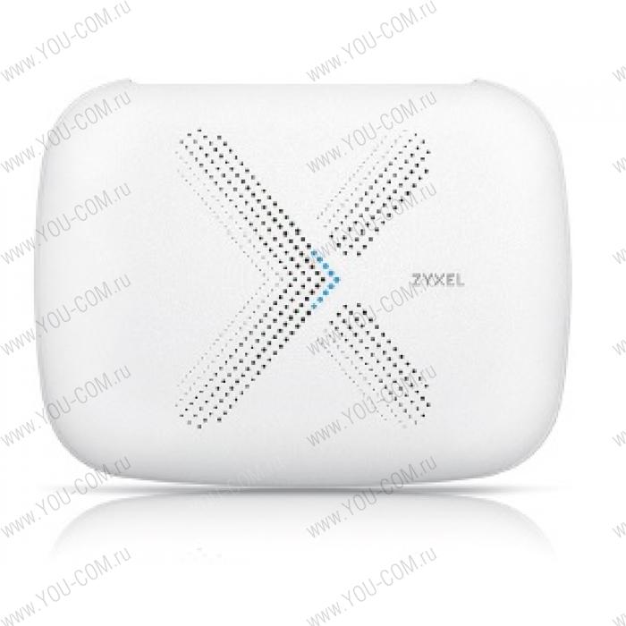 Точка доступа Набор из двух Mesh Wi-Fi маршрутизаторов Zyxel Multy Plus (WSQ60), AC3000, AC Wave2, MU-MIMO, 802.11a/b/g/n/ac (300+866+1733 Мбит/с), 9 антенн, 1xWAN GE, 3xLAN GE, USB 2.0, BLE 4.1, Captive Portail, 1