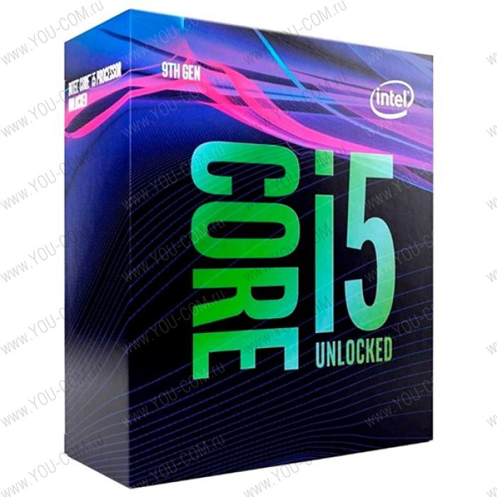 CPU Intel Core i5-9600K (3.7GHz/9MB/6 cores) LGA1151 BOX, UHD630 350MHz, TDP 95W, max 128Gb DDR4-2466, BX80684I59600KSRELU/BX80684I59600KSRG11
