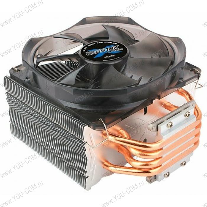 Кулер ZALMAN CNPS10X OPTIMA II BLACK, 120mm LED FAN, 4 HEAT PIPES, 4-PIN PWM, 1500 RPM, 27DBA, HYDRAULIC BEARING, FULL SOCKET SUPPORT