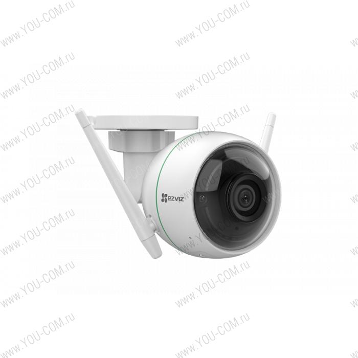 Ezviz C3WN 1080p 2Мп внешняя Wi-Fi камера c ИК-подсветкой до 30м 1/2.9'' CMOS матрица; объектив 2.8мм; угол обзора 110°; ИК-фильтр; 0.02лк @F2.0; DWDR, 3D DNR; встроенный микрофон; поддержка microSD д