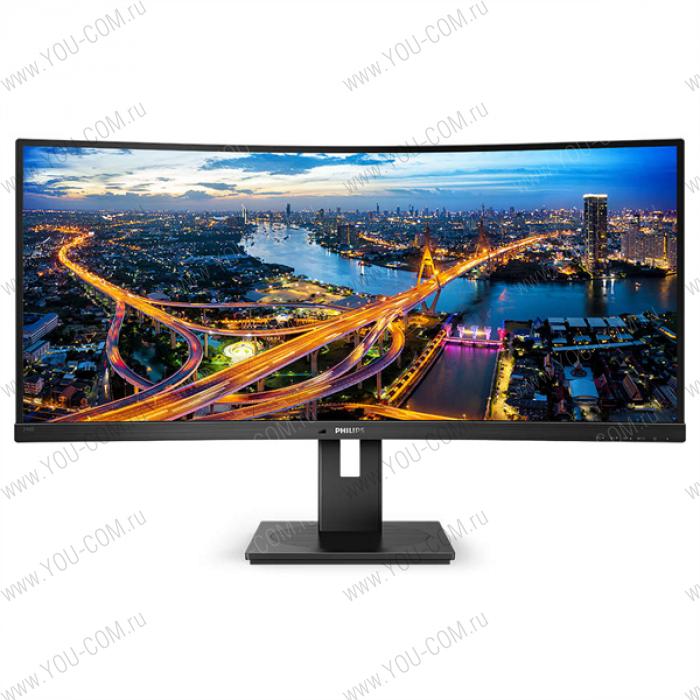 34" Philips 346B1C изогнутый 3440x1440 100Гц VA W-LED 21:9 5ms(GtG) HDMI DP USB-C USB-B 4*USB3.2 RJ45 80M:1 3000:1 178/178 300cd Tilt Speakers Black