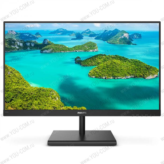 Монитор 23,8'' Philips 245E1S 2560x1440 75Гц  IPS W-LED 16:9 4ms(GtG) VGA HDMI DP 50M:1 1000:1 178/178 250cd Tilt AMD Adaptive-Sync Black