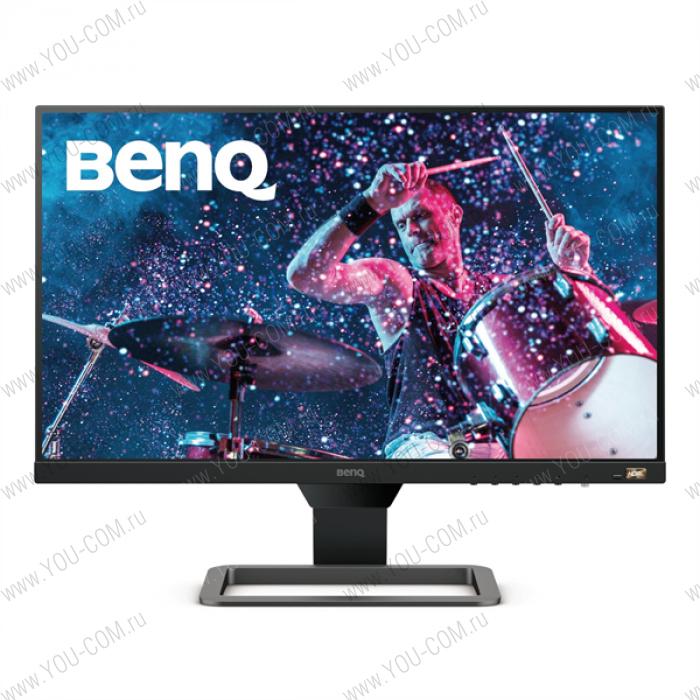 Монитор BENQ 23,8" EW2480, IPS LED, 1920x1080, 16:9, 250 cd/m2, 20M:1, 1000:1, 178/178, 5ms(GtG), 3* HDMI1.4, Speaker (2.5Вт x 2), Black-Metallic Grey