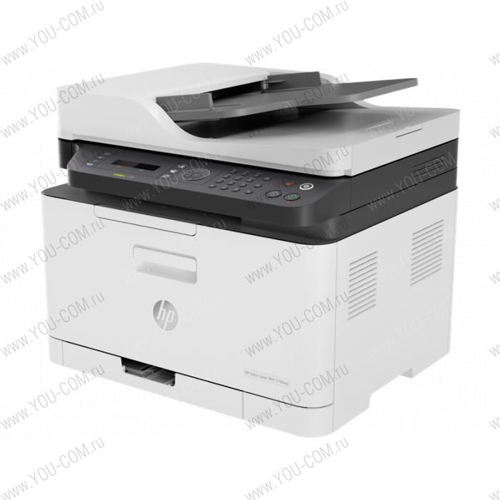 Лазерное многофункциональное устройство HP Color Laser MFP 179fnw (p/c/s/f, A4, 600dpi, 18(4ppm),128Mb,ADF40,USB 2.0/ Wi-Fi/Eth10/100,AirPrint, 1tray 150,1y warr, cartridges 700b &500cmy pages in box,repl.SL-C480FW)