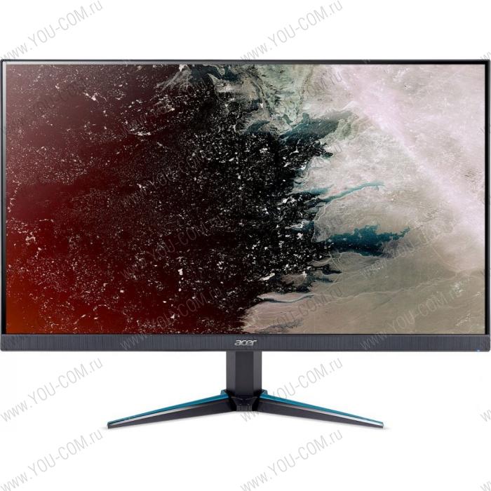 Монитор ACER 27" Nitro VG270Kbmiipx (16:9)/IPS(LED)/ZF/HDR Ready/3840x2160/60Hz/4 (G2G)ms/300nits/1000:1/2xHDMI + DP + Audio out/2Wx2/DP/HDMI FreeSync/Black with blue stripes on footstand