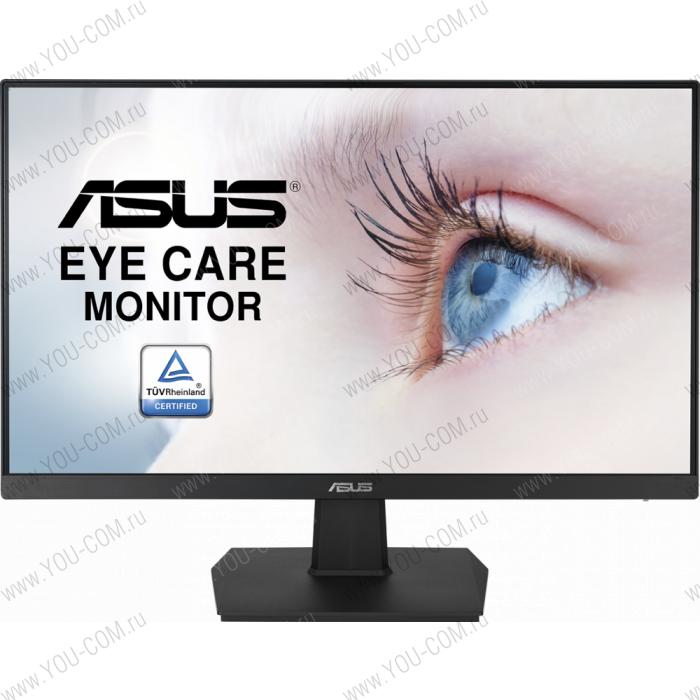 Монитор ASUS 23.8" VA24EHE IPS LED, 1920x1080, 5ms, 250cd/m2, 178°/178°, 100Mln:1, D-Sub, DVI, HDMI, 75Hz, Tilt, Adaptive-Sync, Blue Light Filter & Flicker free, Frameless, VESA, Black, 90LM0560-B01170