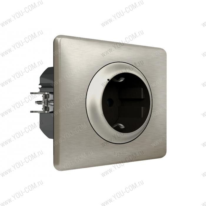 Умная розетка 2К+З 16А 230В. [064837] Legrand Celiane with NETATMO - Цвет Титан