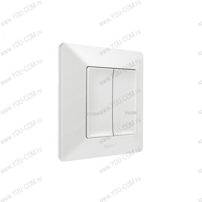 Умный беспроводной выключатель [752187] Legrand [Valena Life with NETATMO] 2-клавишный - Цвет Белый