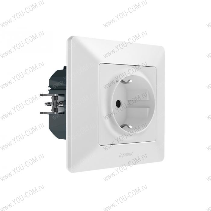 Умная розетка 2К+З 16А 230В. [752194] Legrand Valena Life with NETATMO - Цвет Белый