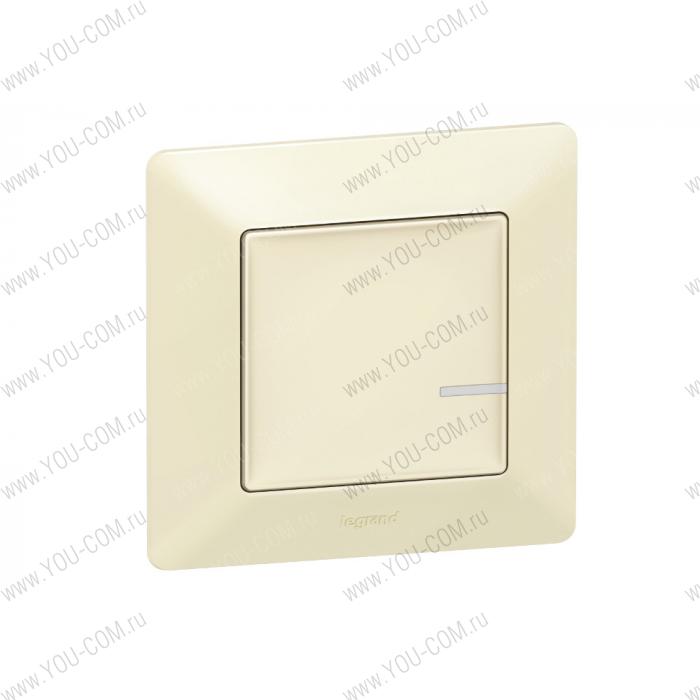 Умный беспроводной выключатель [752285] Legrand [Valena Life with NETATMO] 1-клавишный - Цвет Слоновая кость