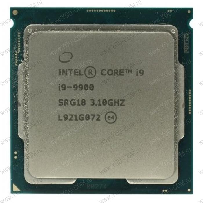 CPU Intel Core i9-9900 (3.1GHz/16MB/8 cores) LGA1151 OEM, UHD630 350MHz, TDP65W, max 128Gb DDR4-2666, CM8068403874032SRG18
