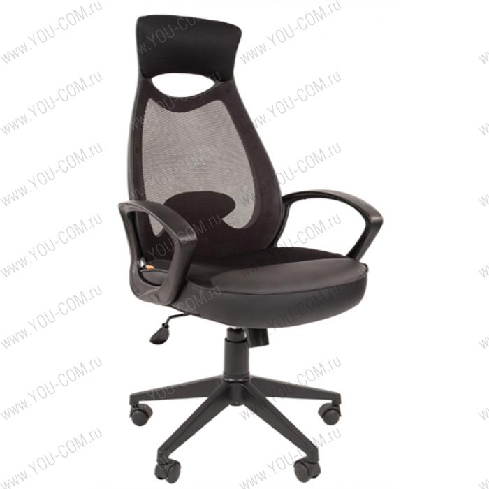 Офисное кресло Chairman    840 черный пластик  TW-01 черный