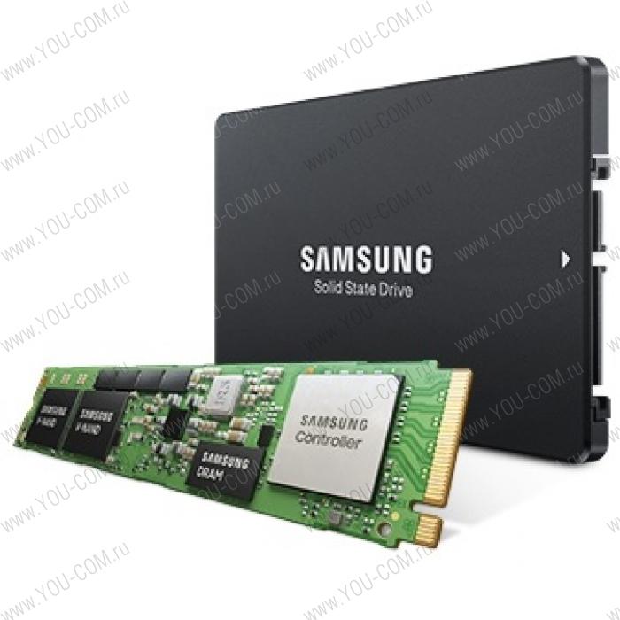 Samsung Enterprise SSD, 2.5"(SFF), PM883, 7680GB, MLC, SATA 3.3 6Gbps, R550/W520Mb/s, IOPS(R4K) 98K/28K, MTBF 2M, 1.3 DWPD, RTL, 3 years