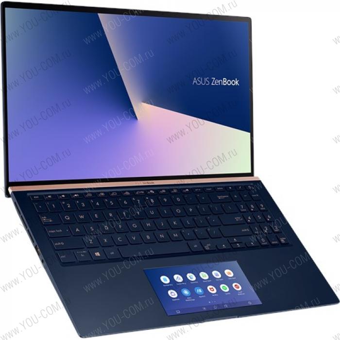 ASUS Zenbook 15 UX534FTC-AA280T Ultra HD Core i5 10210U/16Gb/512Gb SSD/GTX 1650 MAX Q 4Gb/15.6 UHD 3840X2160 Glare/HD IR/Windows 10 Home/1.6Kg/Royal_Blue/ScreenPad 2.0 (ремонт главной платы)