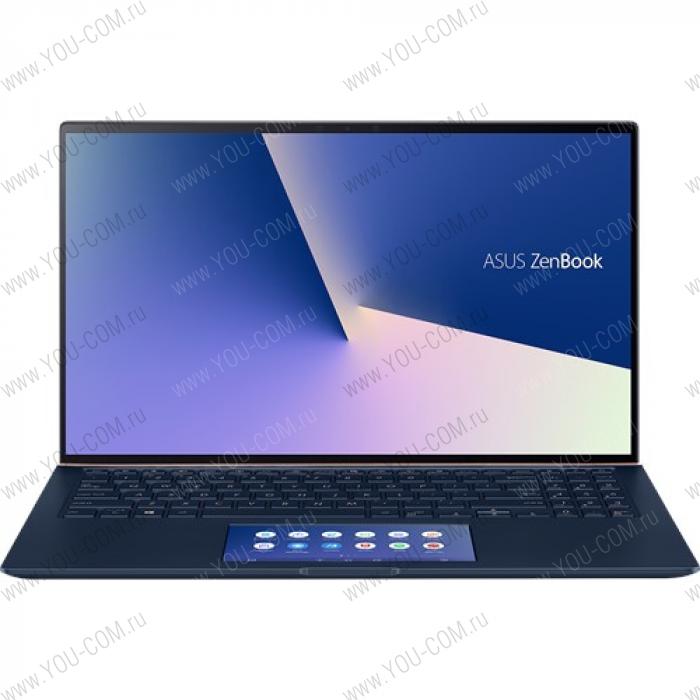 ASUS Zenbook 15 UX534FT-AA025R Ultra HD Core i7 8565U/16Gb/1Tb SSD/GTX 1650 MAX Q 4Gb/15.6 UHD 3840X2160 Glare/HD IR/Windows 10 Pro/1.6Kg/Royal_Blue/ScreenPad 2.0/Sleeve+USB3.0 to RJ45 Cab