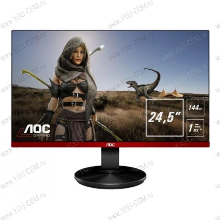 Монитор 24,5" AOC G2590FX 1920x1080 144hz TN LED 16:9 1ms HDMI 1.4 x 2, DisplayPort 1.2 x 1, VGA 50M:1 170/160 400cd Tilt Black/Red