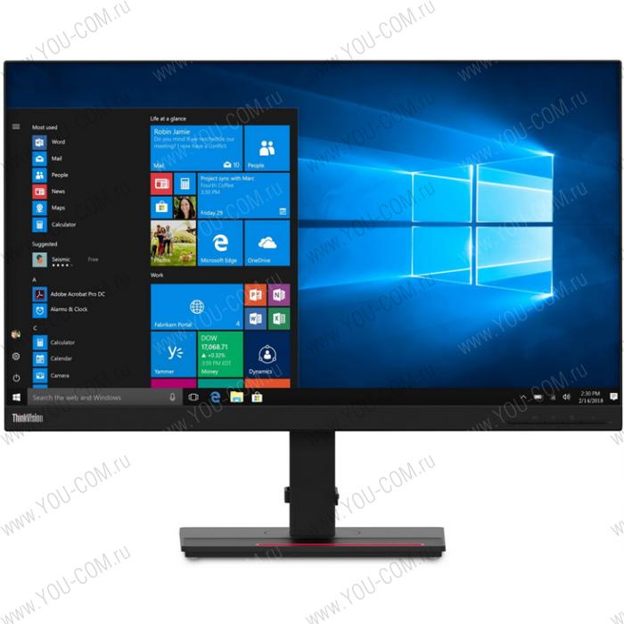 Монитор Lenovo ThinkVision T27q-20 27" 16:9 QHD (2560x1440) IPS, 4ms, CR 1000:1, DCR 3M:1, BR 350, 178/178, 1xHDMI1.4, 1xDP1.2, USB Hub(4 x USB 3.0),  1xAudio Port (3.5 mm), LTPS, 3YR Exchange