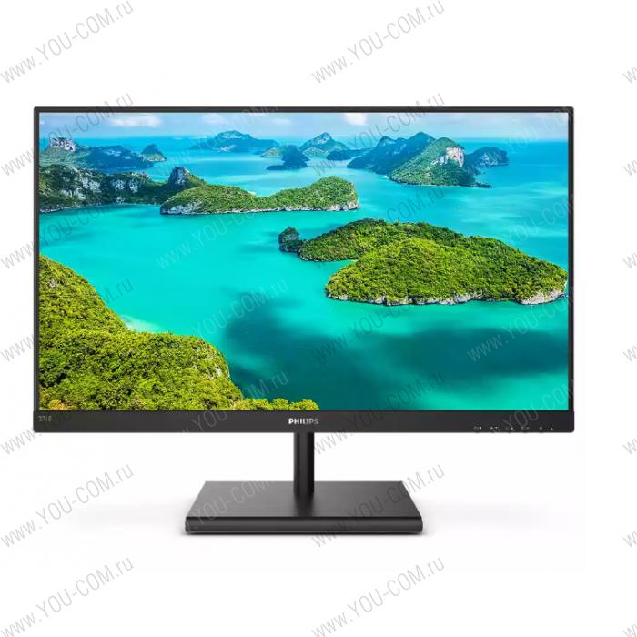 Монитор 27" Philips 271E1SD 1920x1080 75 Гц IPS W-LED 16:9 1ms(GtG) NTSC 86 %  sRGB 101 %  VGA DVI HDMI 20M:1 1000:1 178/178 300cd Tilt Black