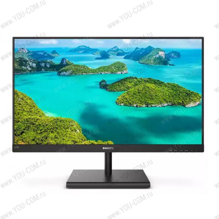 Монитор 27" Philips 272E1SA 1920x1080 75 Гц IPS W-LED 16:9 1ms(GtG) NTSC 86 %  sRGB 101 %  VGA DP HDMI 20M:1 1000:1 178/178 300cd Speakers 2*3W Tilt Black