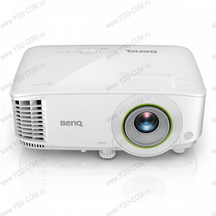 Проектор BenQ EH600 DLP, 1920x1080 FHD, 3500 AL, SMART, 1.1X, TR 1.49~1.64, HDMIx1, VGA, USBx2, wireless projection, 5G WiFi/BT, (USB dongle WDR02U inc), Android, 16GB/2GB, White