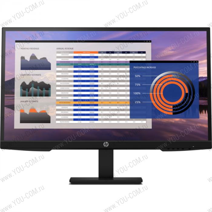 Монитор HP EliteDisplay P27h G4 27 FHD Monitor IPS, 250 cd/m2, 1000:1, 5ms, VGA, HDMI, DisplayPort, height, anti-glare, Plug and Play, Black