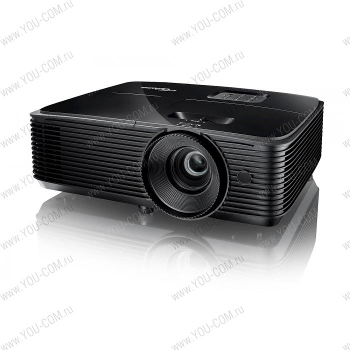 _Проектор Optoma [X343e - (повр.уп)] Проектор Optoma X343e Full 3D; DLP, XGA (1024*768), 3800 ANSI Lm, 22000:1;15000час./ECO+;TR 1.94 - 2.16:1; +/- 40 vert;HDMIv.1.4 x1;VGA x1; Composite RCA; AudioIN3.5 mm;VGA Out x1; AudioOUT 3.5mm;RS232;USB A 1A;10W; 2