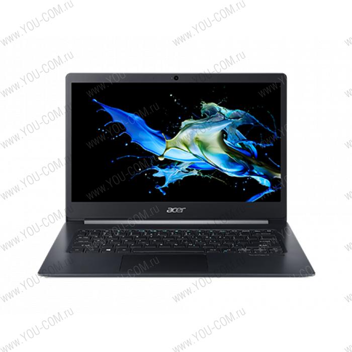 Ноутбук ACER TravelMate X5 TMX514-51-76CT, 14" FHD (1920х1080) IPS, i7-8565U 1.80 Ghz, 16 GB DDR4, 512GB PCIe NVMe SSD, UHD Graphics 620, WiFi, BT, HD Camera, FPR, 2cell, 45W, Win 10 Pro, 3 CI, Black, 0.98kg