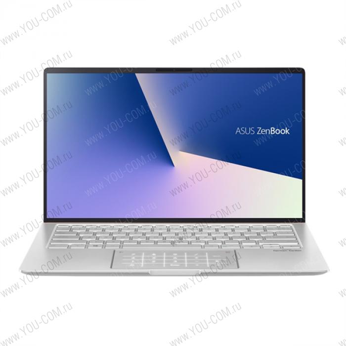 ASUS Zenbook 14 UX433FLC-A5393T Core i5-10210U/8Gb/512GB SSD/Intel UHD 620/14"FHD IPS Glare (1920x1080)/NumberPad/NVIDIA GeForce MX250 2Gb//Cam infra 3D/Windows 1 (незначительное повреждение коробки)