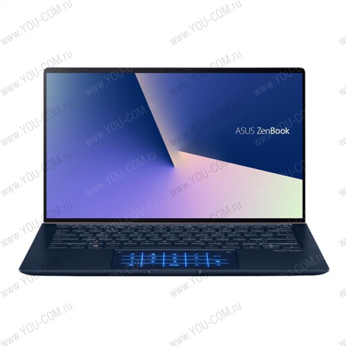 ASUS Zenbook 14 UX433FLC-A5258T Core i7-10510U/16Gb/512GB SSD/Intel UHD 620/NumberPad/14"FHD IPS AG (1920x1080)/NVIDIA GeForce MX250 2Gb/Cam infra 3D/Windows 10 Home/Illum KB/1,1kg/Royal_blue