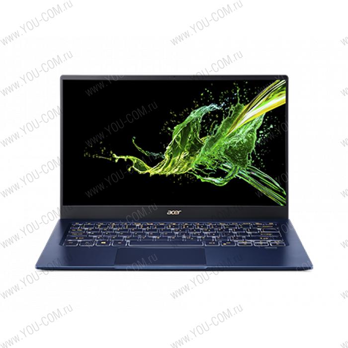 ACER Swift 5 SF514-54T-72ML, 14" FHD (1920х1080) IPS Touch,  i7-1065G7 1.30 Ghz, 16 GB DDR4, 1024GB PCIe NVMe SSD, Iris Plus Graphics, WiFi, BT, HD Cam, FPR, 56Wh, 65W, Win 10 Pro, 3 CI, Blue, 0.99kg