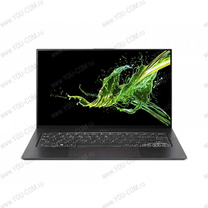 Ноутбук ACER Swift 7 SF714-52T-74V2, 14" FHD(1920x1080) IPS Touch, i7-8500Y 1.50 Ghz, 16GB DDR3, 512GB SSD, Intel UHD Graphics 615, WiFi, BT, FPR, HD Cam, 3cell, 45W, Win 10 Pro64, 3Y OS, Black, 0.89kg