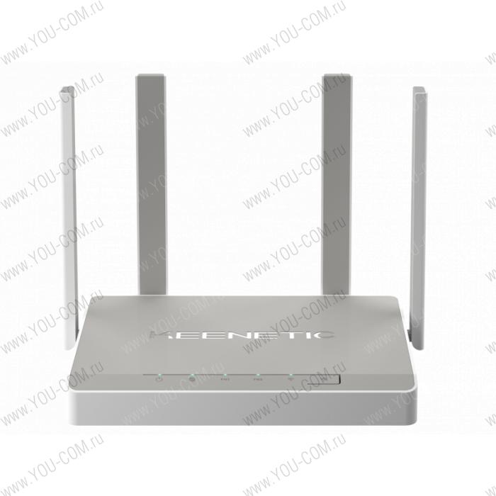 Keenetic Giga (KN-1010), Гигабитный интернет-центр с двухдиапазонным Mesh Wi-Fi AC1300, двухъядерным процессором, 5-портовым Smart-коммутатором, портами SFP, USB 3.0 и 2.0