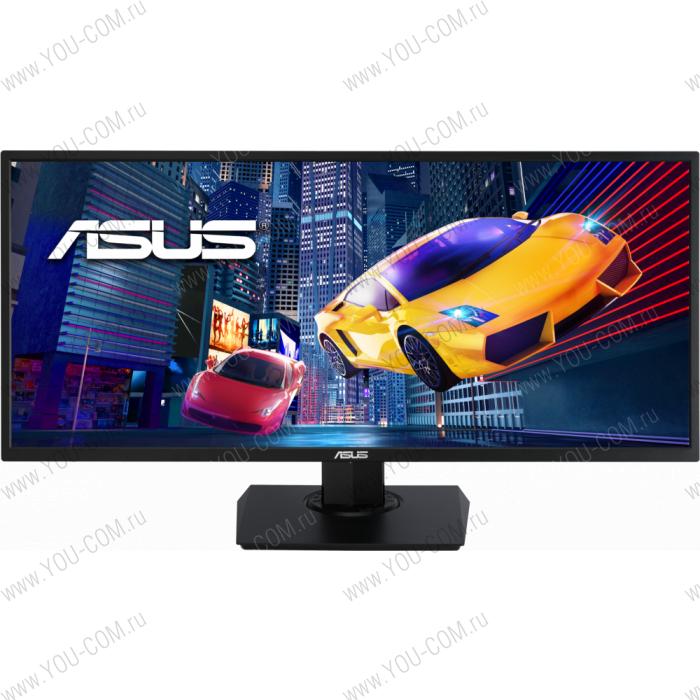 Монитор ASUS 34" VP348QGL VA LED 4K, ProGaming, 3440x1440, 4ms, 350cd/m2, 178°/178°, 3000:1, HDMI*2, DP, 75Hz, HDR-10, FreeSync, GamePlus Tec., колонки, VESA, Black, 90LM04QI-B01170