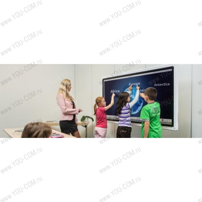 Интерактивная LED панель TRIUMPH BOARD [65" MultiTouch LED LCD] IR технология, шесть касаний, встроенный Mini PC5 Win 7Pro32 Trial Eng, wi-fi, FULL HD, VESA 600x400, вес 66/85 кг + настенный крепеж арт 70051 (отгружать дополнительно)(EAN 8592580111174)