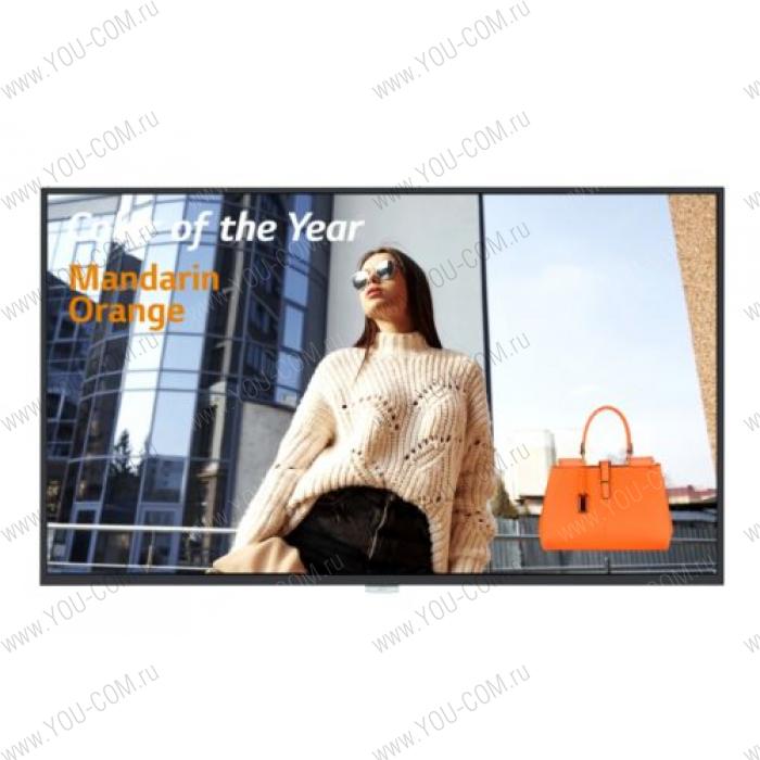 Профессиональная LED панель LG 43UH5F  Диагональ 43",  Тип матрицы IPS,  Разрешение 3840 × 2160, UHD,  Яркость 500 Кд\м2,  Контрастность 1100 к 1,  ЖК,  Режим работы 24/7,   Угол обзора 178 / 178,  Операционная Система	webOS 4.1,  Wi-Fi,  Ввод: HDMI x 3, DP, DVI-D, Аудио, USB 2.0 Тип A, RS232C, RJ45, ИК,   Выход: DP, Аудио, RS232C, RJ45