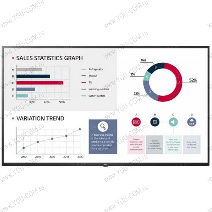 Профессиональная LED панель LG 55UL3G ( Диагональ 55", Яркость 400 Кд\м2, Контрастность 1200 к 1, ЖК,Режим работы 16/7)