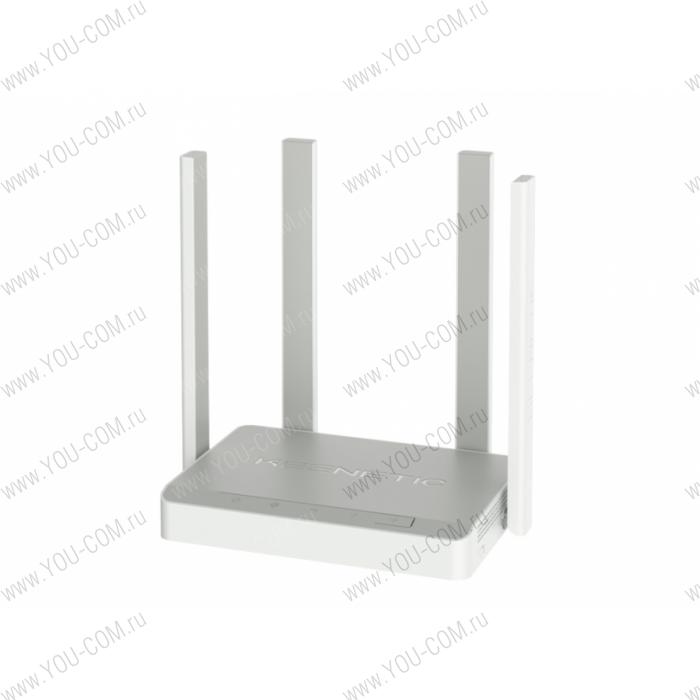 Роутер Keenetic Speedster (KN-3010), Гигабитный интернет-центр с двухдиапазонным Mesh Wi-Fi AC1200, двухъядерным процессором, 5-портовым Smart-коммутатором и переключателем режима роутер/ретранслятор