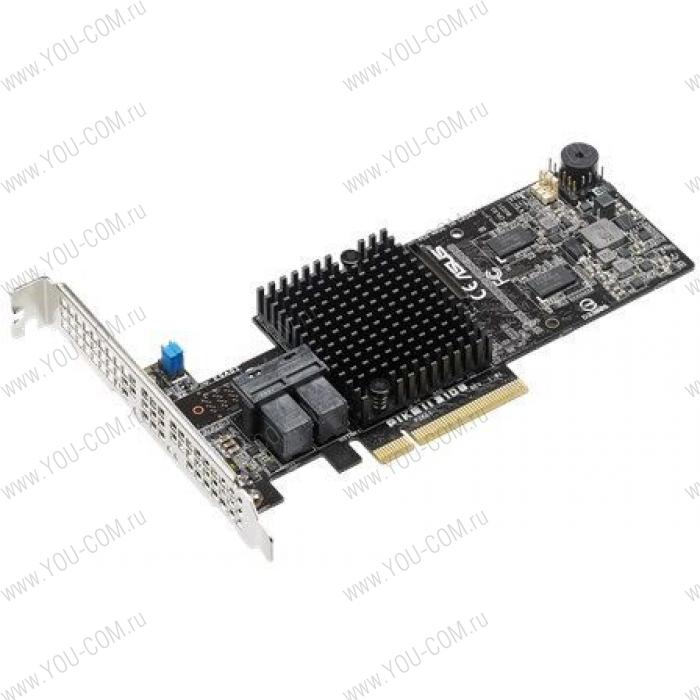 Адаптер ASUS PIKE II 3108-8I/16PD/2G,8 ports,LSI SAS 3108,RAID 0/RAID 1/RAID 10/RAID 5/RAID 6/RAID 50/RAID 60,upto 12GB/S